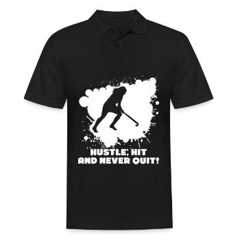 Field hockey hockey players Field hockey - Men's Polo Shirt - black - Front - Kai (181cm)