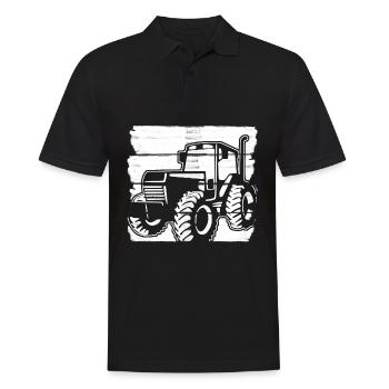 Tracteur tracteur conducteur de tracteur Bauer - Polo Homme - noir - Devant - Kai (181cm)