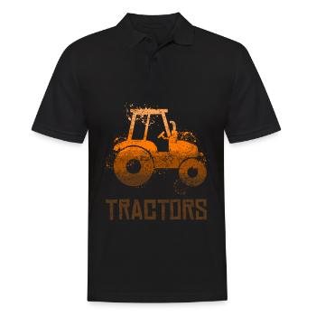 Tracteur Conducteur de tracteur Bauer Tracteur - Polo Homme - noir - Devant - Kai (181cm)
