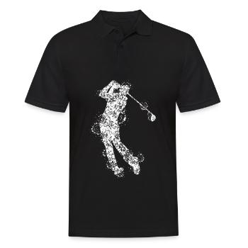 Golf tee golfeur golfeur - Polo Homme - noir - Devant - Kai (181cm)