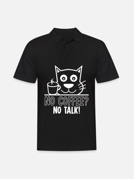 Kaffee Kaffeeliebhaber Kaffetrinker - Männer Poloshirt - Schwarz