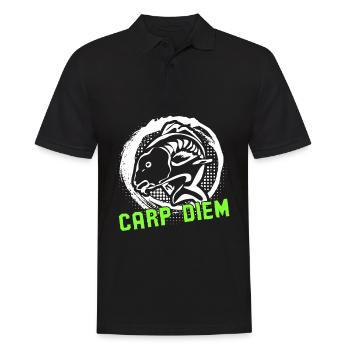 Pêcheur Carpe Diem Carpe Pêcheur - Polo Homme - noir - Devant - Kai (181cm)