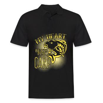 Pêche à la ligne Pêche à la carpe Pêche - Polo Homme - noir - Devant - Kai (181cm)