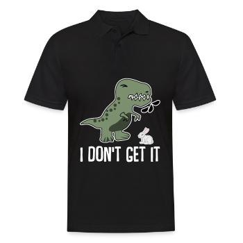 T-Rex Joke Tyrannosaurus Rex - Männer Poloshirt - Schwarz - Vorne - Kai (181cm)