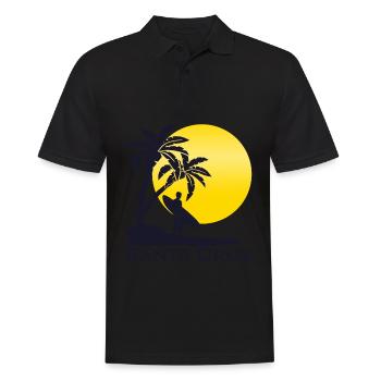 Santa Cruz Surfboard Surfer - Men's Polo Shirt - black - Front - Kai (181cm)