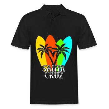 Surfboard Santa Cruz Surfer - Men's Polo Shirt - black - Front - Kai (181cm)