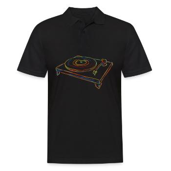 Disque vinyle platine vinyle - Polo Homme - noir - Devant - Kai (181cm)