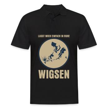Schweißer Wigsen WIG Schweißen - Männer Poloshirt - Schwarz - Vorne - Kai (181cm)