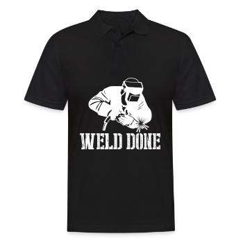 Soudage par cordon de soudure - Polo Homme - noir - Devant - Kai (181cm)