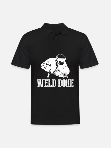 Welder weld seam welding - Men's Polo Shirt - black