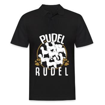Pudel Rudel - Männer Poloshirt - Schwarz - Vorne - Kai (181cm)