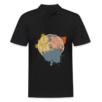 Holz Baumscheibe Tischler Holzfäller - Männer Poloshirt - Schwarz - Vorne - Kai (181cm)