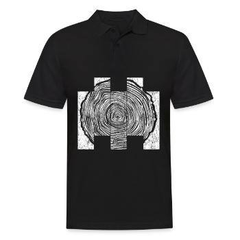 Holz Holzfäller Baumscheibe Schreiner - Männer Poloshirt - Schwarz - Vorne - Kai (181cm)
