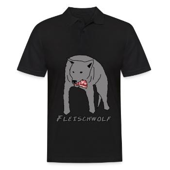 Wolf Grilling BBQ Steak Meat - Polo Homme - noir - Devant - Kai (181cm)