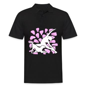 Yoga Dog Méditation Chiens Yoga Exercice - Polo Homme - noir - Devant - Kai (181cm)