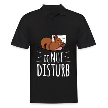 Squirrel Sleep Bed Tired Squirrel - Men's Polo Shirt - black - Front - Kai (181cm)