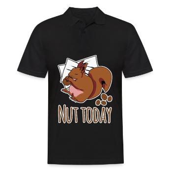 Eichhörnchen Nut Today - Männer Poloshirt - Schwarz - Vorne - Kai (181cm)