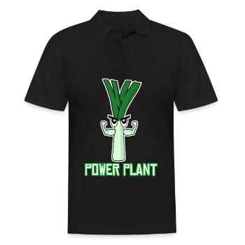 Vegan Leek Bodybuilding Vegan - Men's Polo Shirt - black - Front - Kai (181cm)