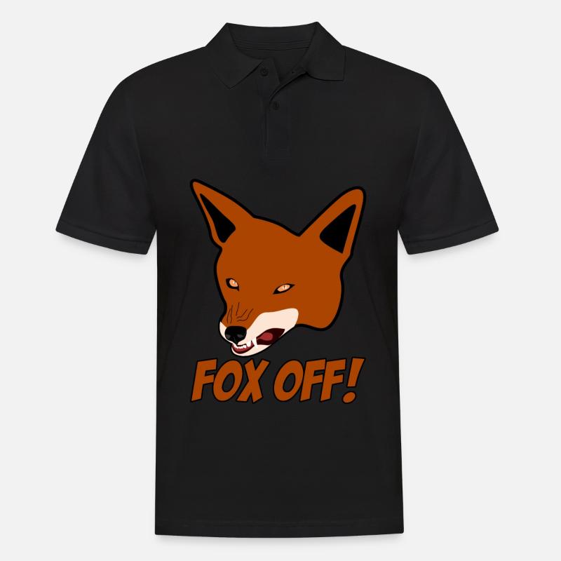 Fox foxes - Men's Polo Shirt - black