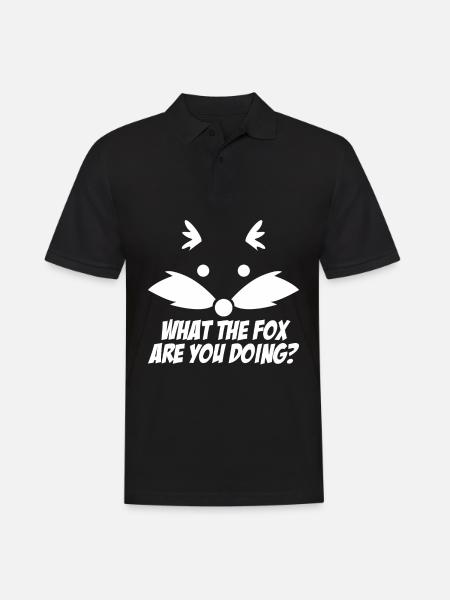 What the Fox? - Men's Polo Shirt - black