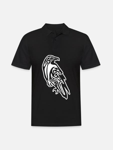 Raven Vikings Norsemen Ravens - Men's Polo Shirt - black