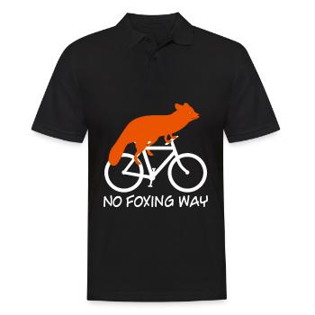 Fox Bicycle Foxes - Men's Polo Shirt - black - Front - Kai (181cm)