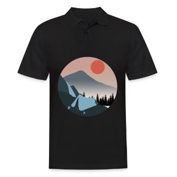 Randonnée Camping en plein air Trekking - Polo Homme - noir - Devant - Kai (181cm)
