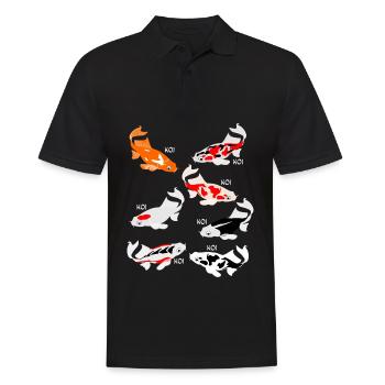 Carpe Koi Koi - Polo Homme - noir - Devant - Kai (181cm)