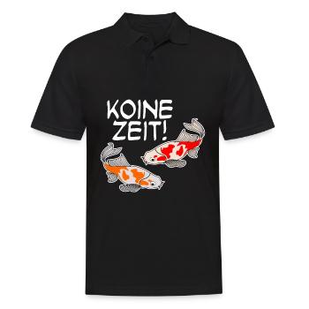 Koi Karpfen Keine Zeit Kois - Männer Poloshirt - Schwarz - Vorne - Kai (181cm)