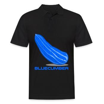 Blaue Gurke Bluecumber Gurken - Männer Poloshirt - Schwarz - Vorne - Kai (181cm)