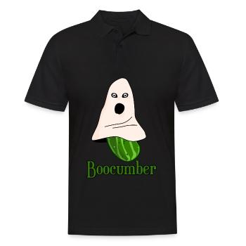Gurken Gespenst Boocumber Gurke - Männer Poloshirt - Schwarz - Vorne - Kai (181cm)