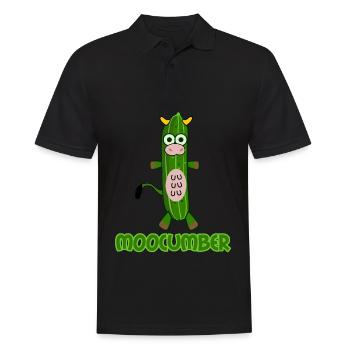 Gurken Kuh Moocumber Gurke - Männer Poloshirt - Schwarz - Vorne - Kai (181cm)