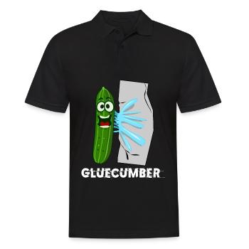 Cucumber with glue Gluecumber cucumbers - Men's Polo Shirt - black - Front - Kai (181cm)
