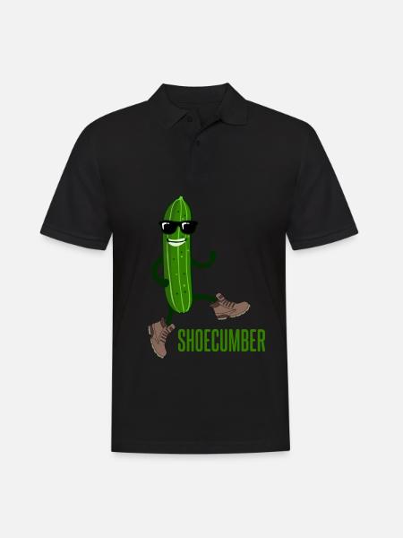 Cucumber with shoes Shoecumber cucumbers - Men's Polo Shirt - black