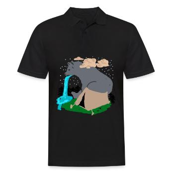 Randonnée en plein air Camping Ours Trekking - Polo Homme - noir - Devant - Kai (181cm)