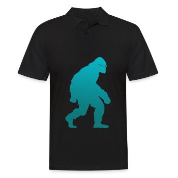 Bigfoot Sasquatch with sunglasses - Men's Polo Shirt - black - Front - Kai (181cm)
