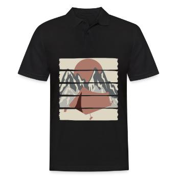Alpinisme Randonnées Trekking Camping - Polo Homme - noir - Devant - Kai (181cm)