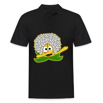 Mais Dab Dabbing Popcorn - Männer Poloshirt - Schwarz - Vorne - Kai (181cm)
