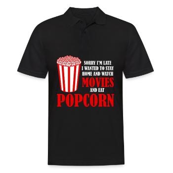 Popcorn et films - Polo Homme - noir - Devant - Kai (181cm)
