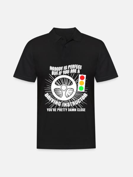Moniteur d’auto-école Telling blague - Polo Homme - noir
