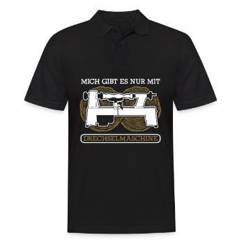 Drechseln Drechselbank Drechsler - Männer Poloshirt - Schwarz - Vorne - Kai (181cm)