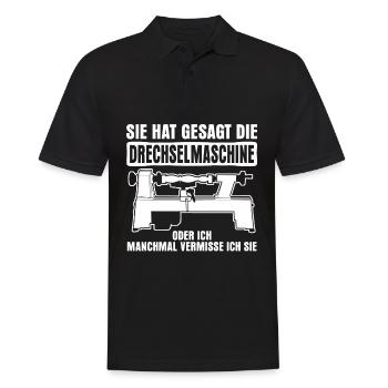 Drechseln Tischler Schreiner Drechsler - Männer Poloshirt - Schwarz - Vorne - Kai (181cm)