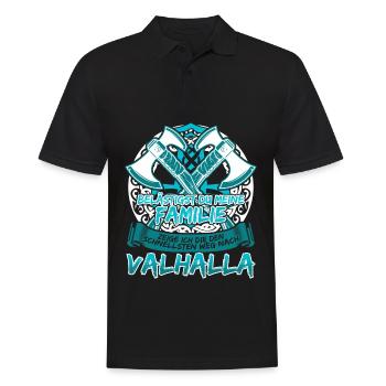 Schildmaid Wikinger Frau Berserker - Männer Poloshirt - Schwarz - Vorne - Kai (181cm)