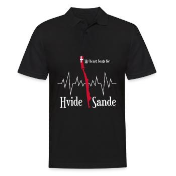 Hvide Sande Urlaub Flagge Dänemark - Männer Poloshirt - Schwarz - Vorne - Kai (181cm)