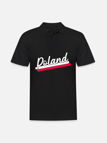Drapeau de la Pologne - Polo Homme - noir
