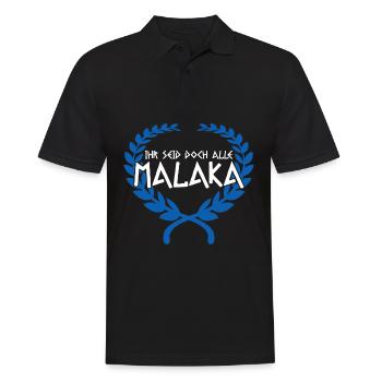 Griechenland Malaka Grieche - Männer Poloshirt - Schwarz - Vorne - Kai (181cm)