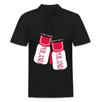 Drapeau polonais Gants de boxe Pologne - Polo Homme - noir - Devant - Kai (181cm)