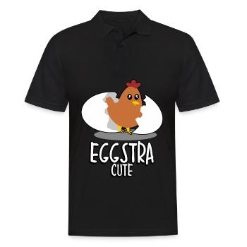 Chicken Egg Eggs Chicken Egg Chicken - Men's Polo Shirt - black - Front - Kai (181cm)