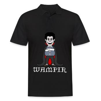 Fat Vampire - Men's Polo Shirt - black - Front - Kai (181cm)