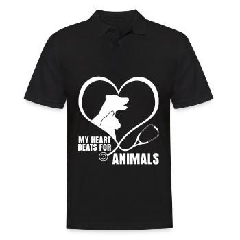 Veterinarian Veterinary Practice - Men's Polo Shirt - black - Front - Kai (181cm)